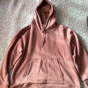 Athleta retroplush bluff gray hoodie size L- nwot